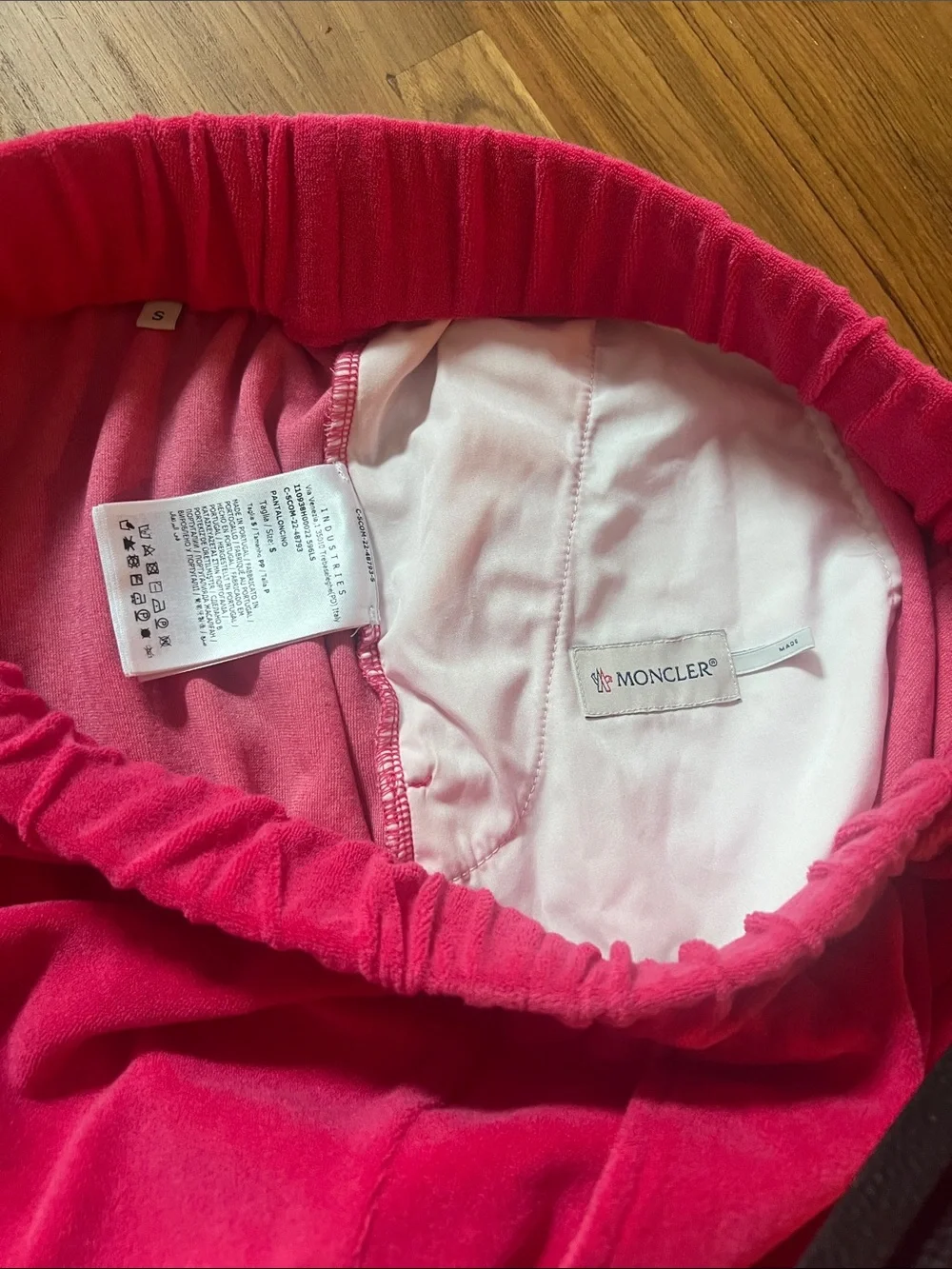 Moncler Hot Pink Terry Athletic Shorts